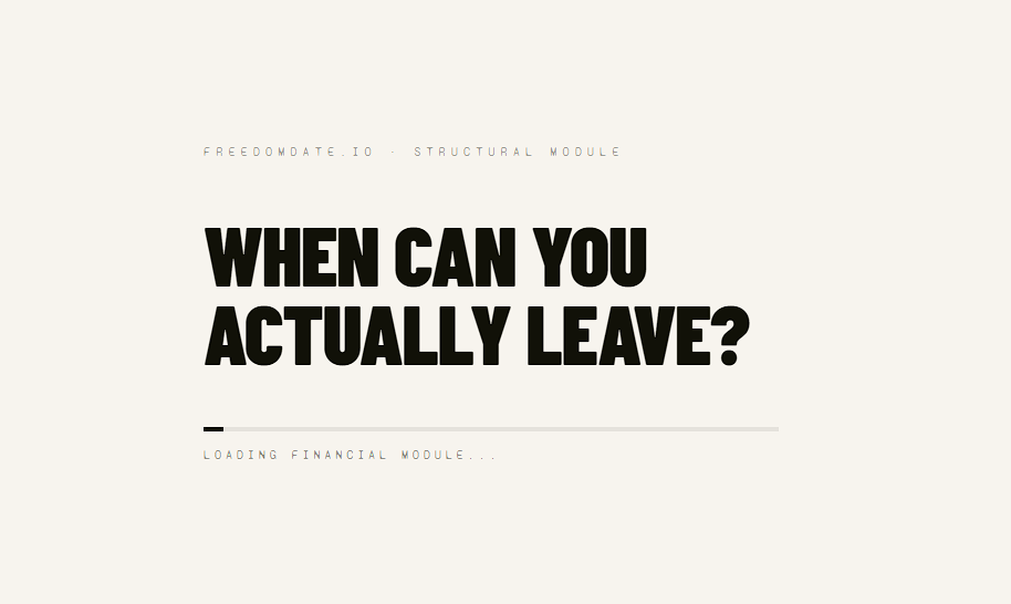 Loading screen reading When can you actually leave?